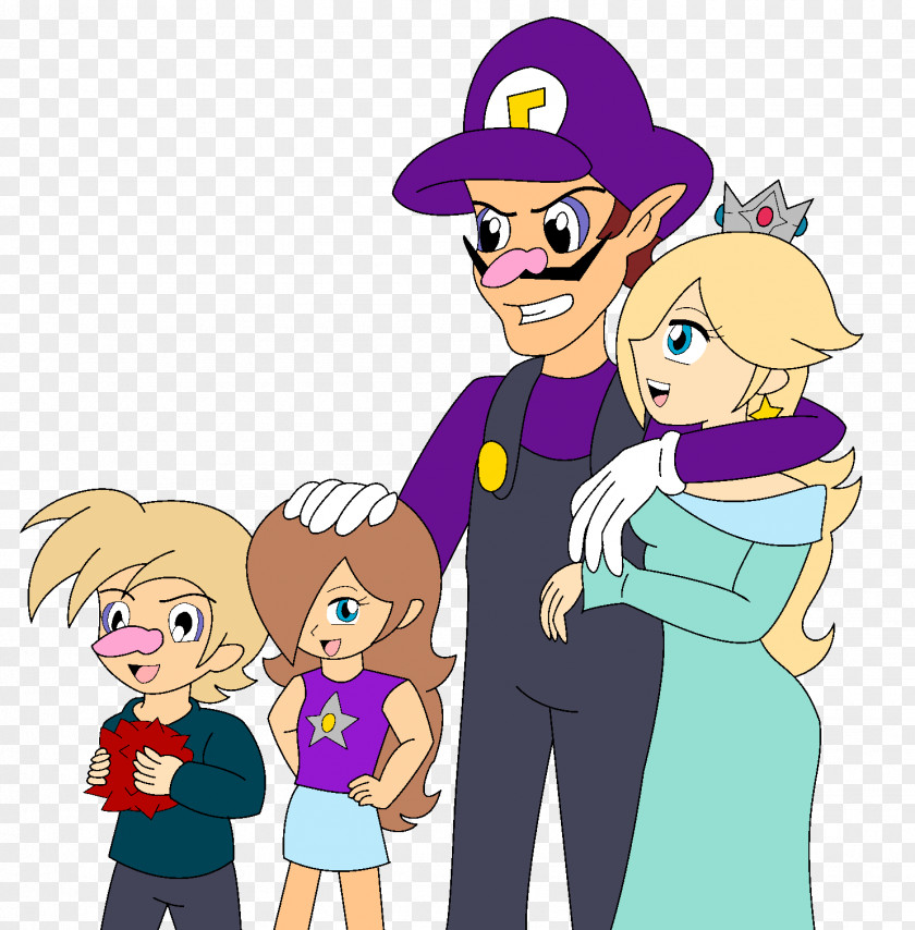 Mario Rosalina Waluigi Video Game Wario PNG