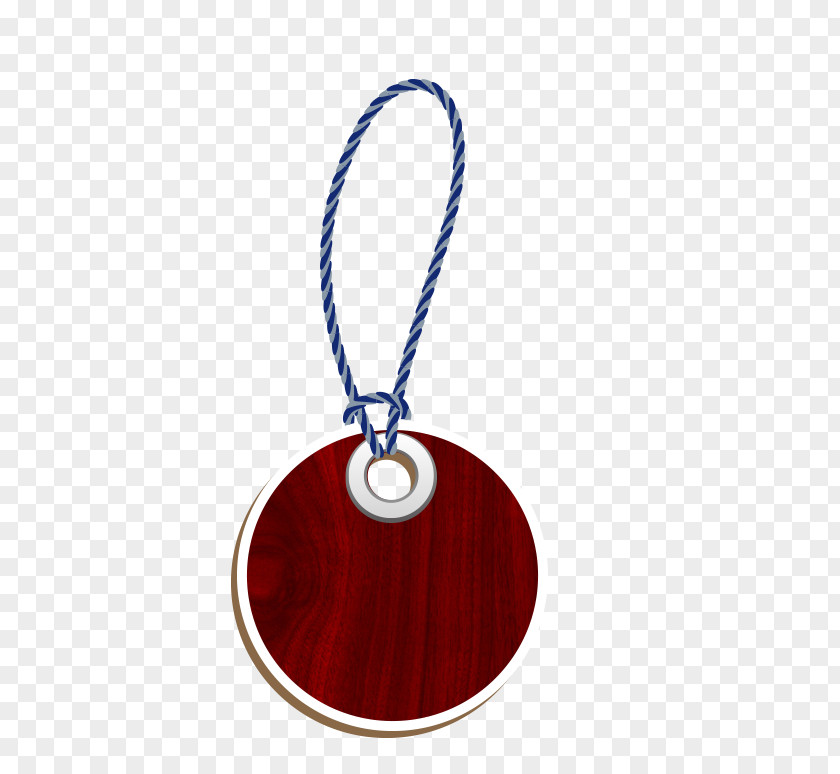 Round Mahogany Hand Tag Designer PNG