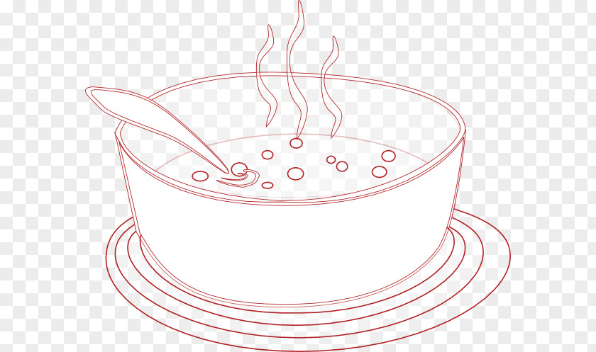 Soup Bowl Line Art Clip PNG