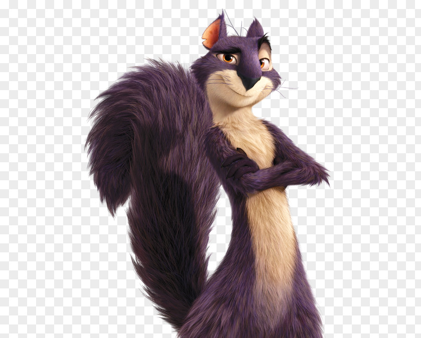 Squirrel Surly Purple Animated Film PNG