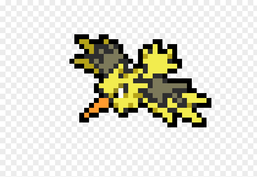 Pokemon Zapdos Pixel Art Articuno Moltres PNG