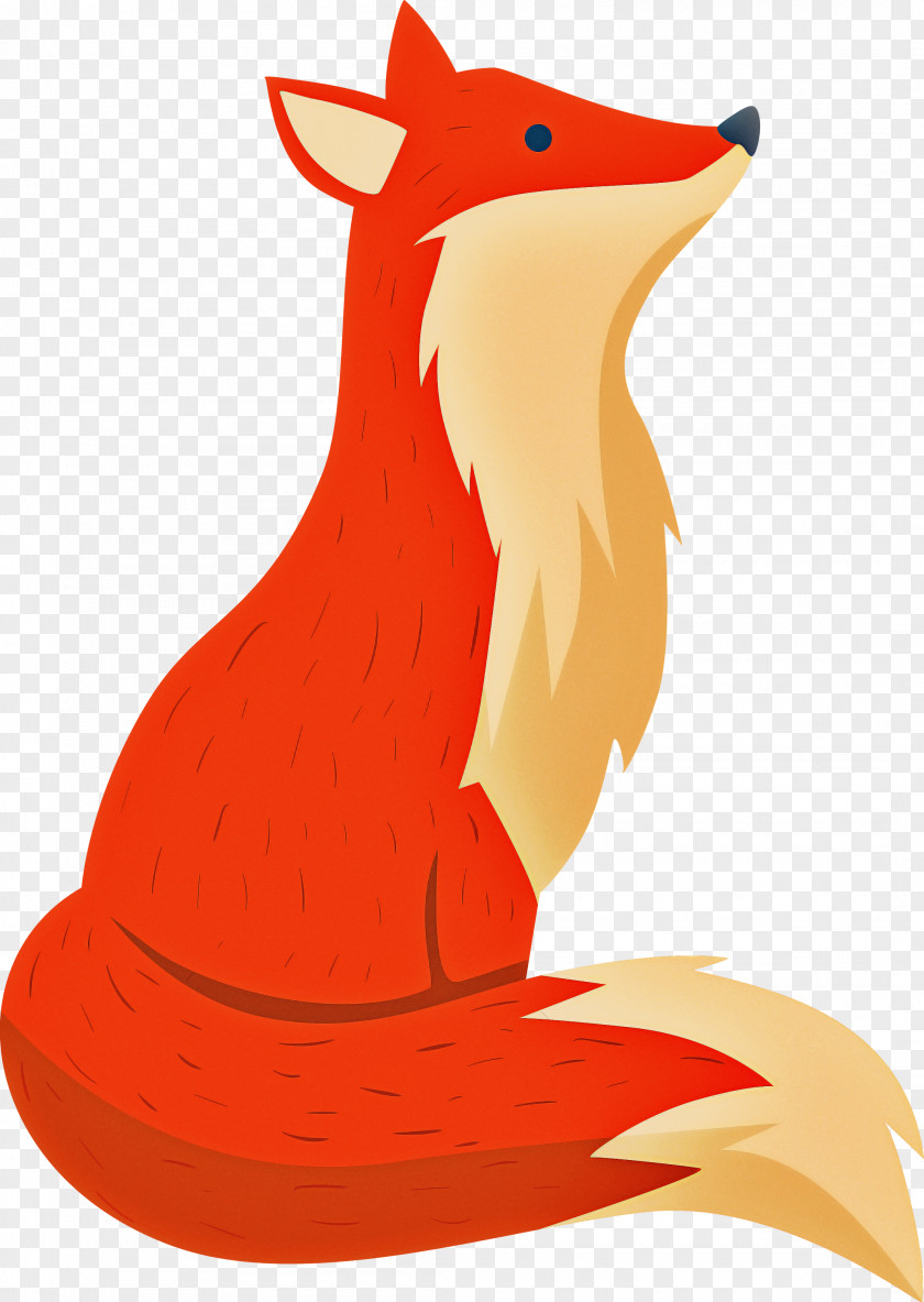 Red Animal Figure Fox PNG