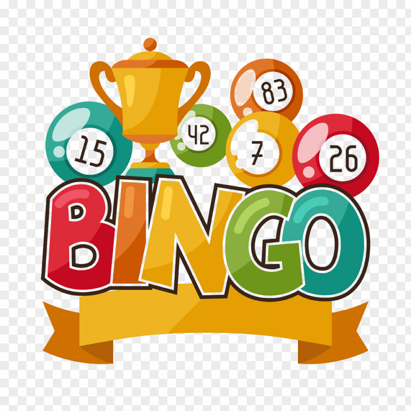 Trophies And Digital Ball Bingo Card Lottery Illustration PNG