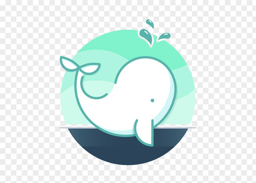 Whale Logo Dribbble Illustration PNG