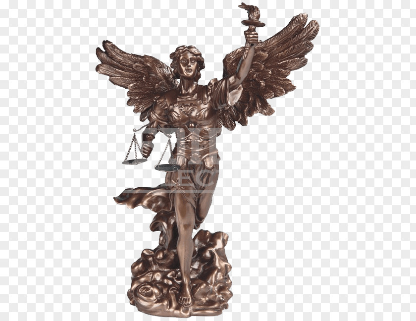 Angel Gabriel Bronze Sculpture Michael Uriel Archangel PNG