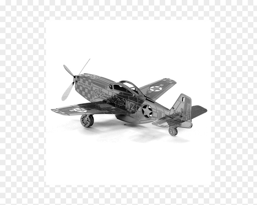 Airplane North American P-51 Mustang Aircraft P-51B Metal PNG