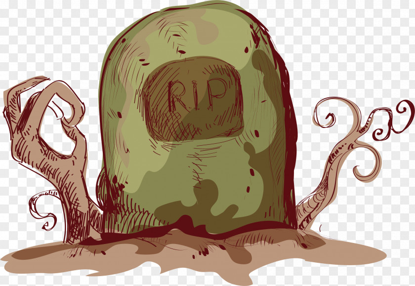 Punk Wind Cemetery Halloween Adobe Illustrator PNG