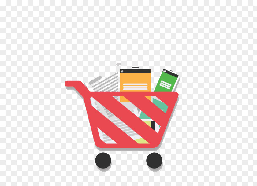 Red Shopping Cart Web Development E-commerce Design Search Engine Optimization PNG