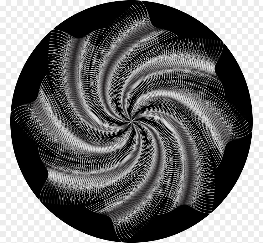 Abstract Line Art Black And White Monochrome PNG