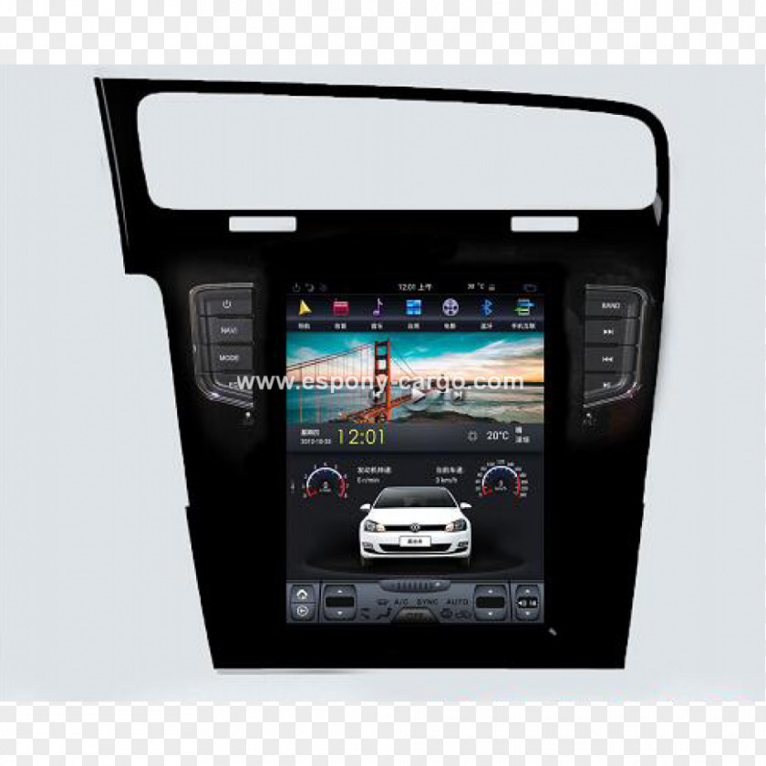 Car GPS Navigation Systems Volkswagen Portable Media Player Vehicle Audio PNG