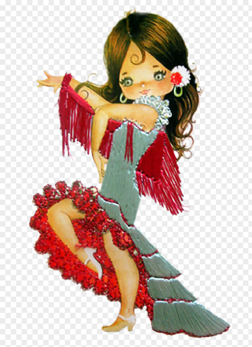 Doll Post Cards Dance Flamenco PNG