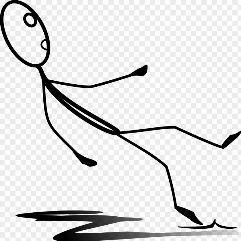 Falling Stick Figure Drawing Clip Art PNG