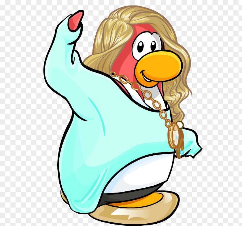 Penguin Club Island Woman PNG