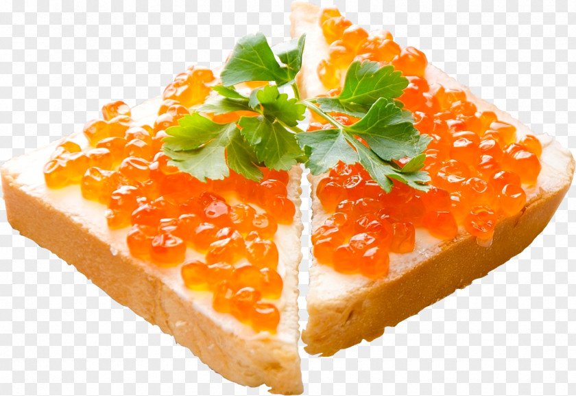 Sandwich Clipart Red Caviar Butterbrot Roe Sockeye Salmon PNG