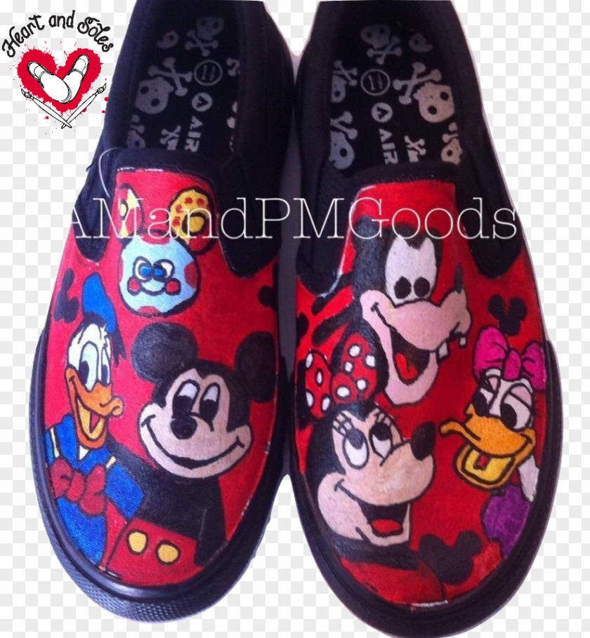 Hand Painted Slipper Shoe Footwear Boot Font PNG