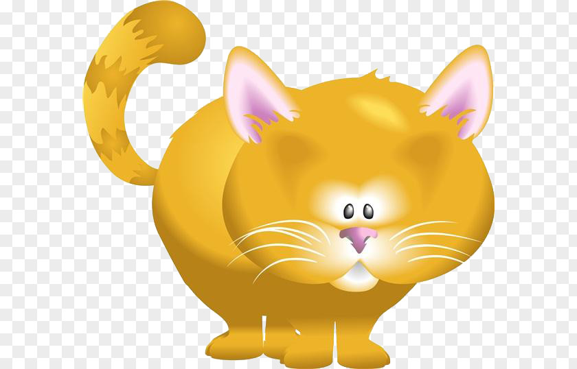 Orange Cat Nose Kitten Animation PNG