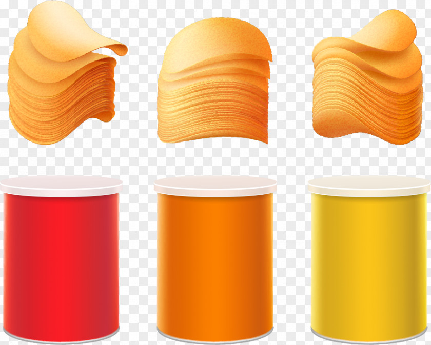 Vector Chips French Fries Potato Chip Box PNG