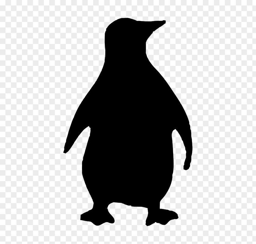Big Penguin Bird Silhouette Clip Art PNG