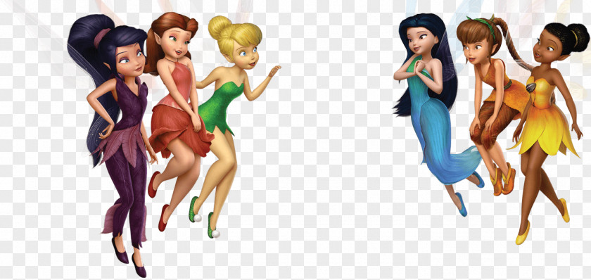 Fairies Pixie Hollow Tinker Bell Disney Silvermist Vidia PNG