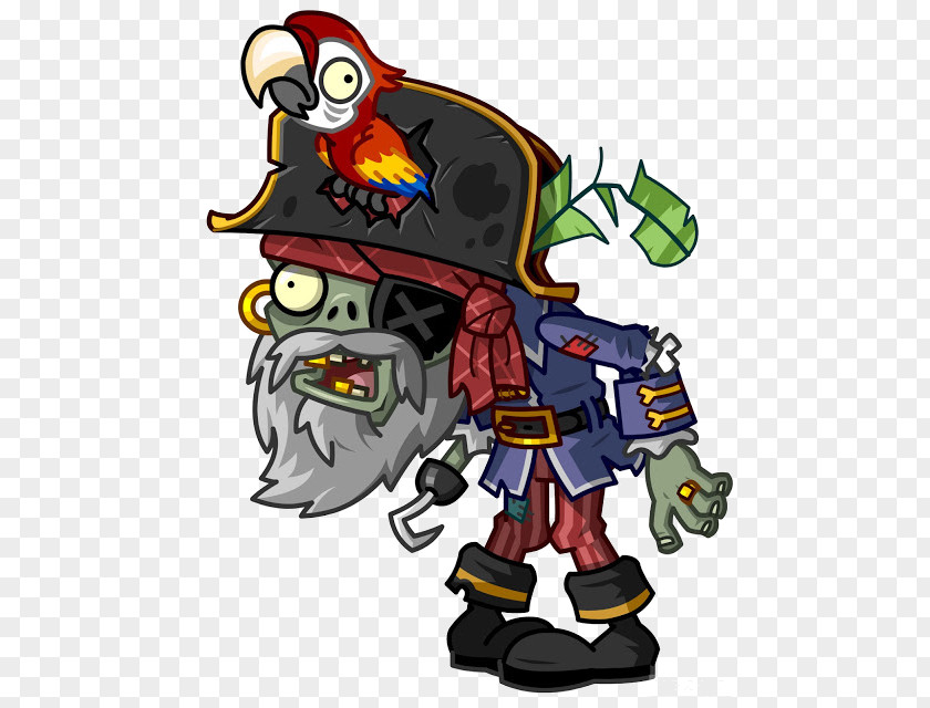 Pirate Parrot Plants Vs. Zombies 2: It's About Time Video Game Coloring Book PNG
