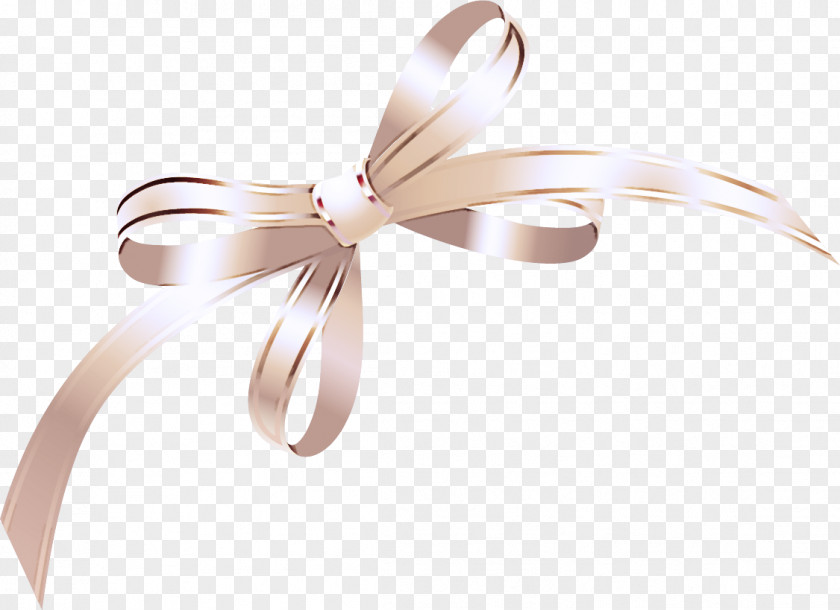 Ribbon Metal Hair Accessory Silver PNG