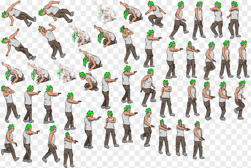 Sprite Sheet 8-bit Animation Dreams Of An Absolution PNG