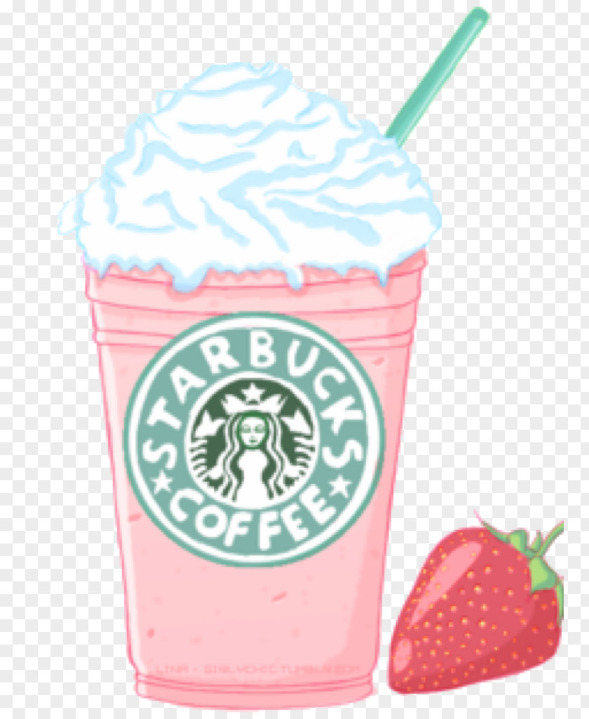 Strawberry Milkshake Smoothie Coffee PNG