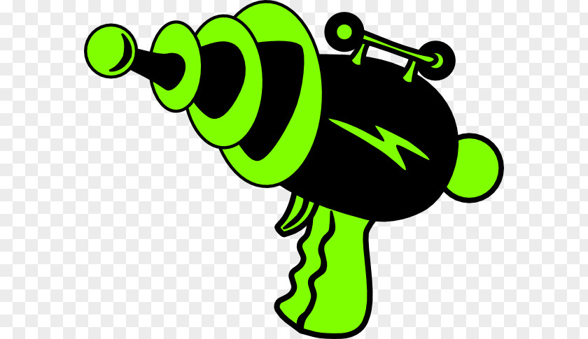 Cartoon Gun Laser Tag Firearm Raygun Clip Art PNG