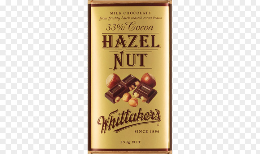 Chocolate Bar Whittaker's Hazelnut Peanut PNG