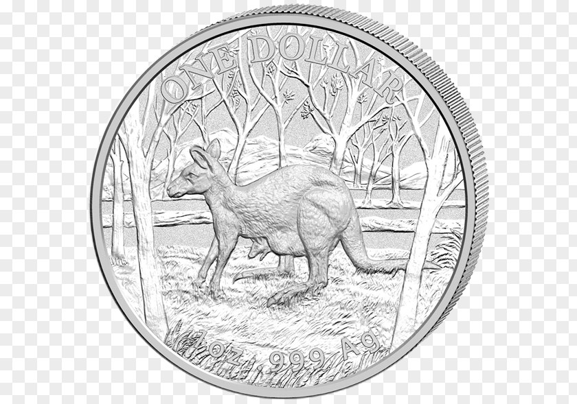 Coin Australia Troy Ounce Silver Gold PNG
