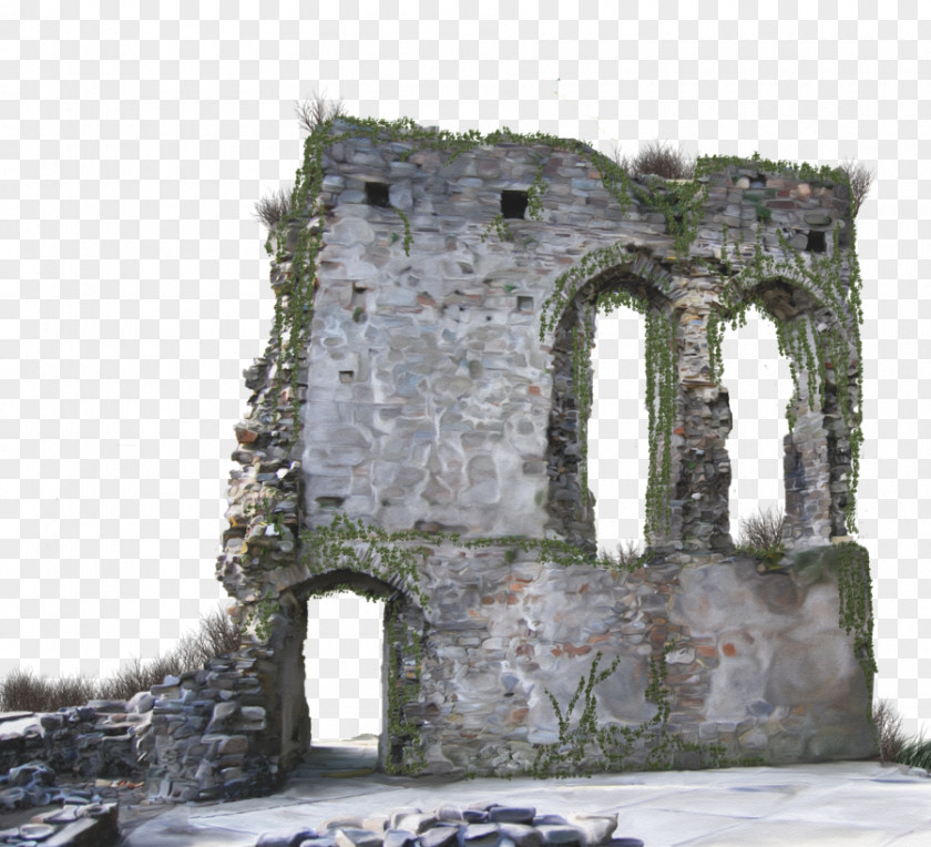 Old Background Ruins Building Rendering PNG