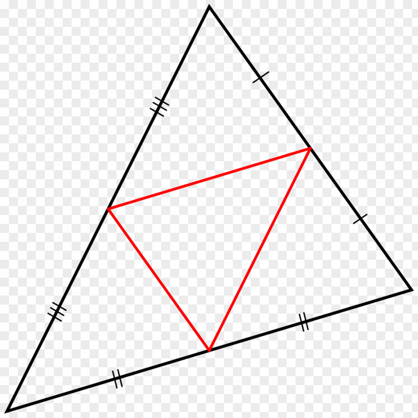 TRIANGLE Medial Triangle Midpoint Median Equilateral PNG