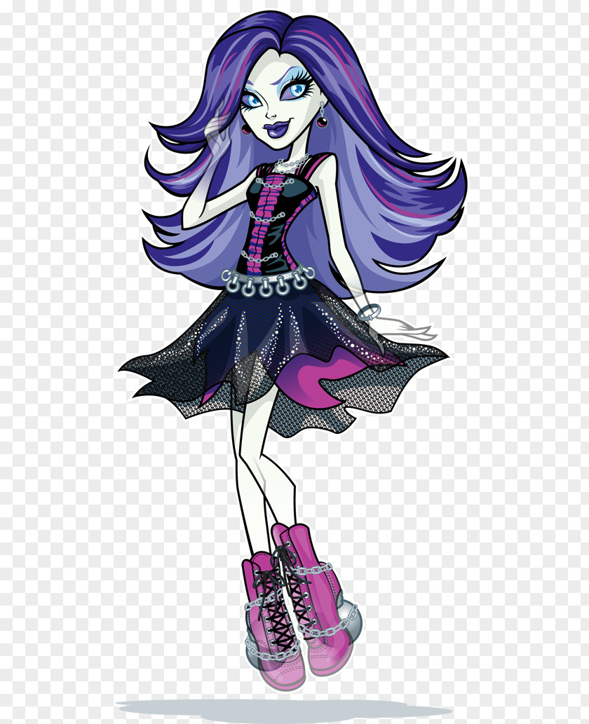 Doll Monster High Spectra Vondergeist Daughter Of A Ghost Frankie Stein Ghoul PNG