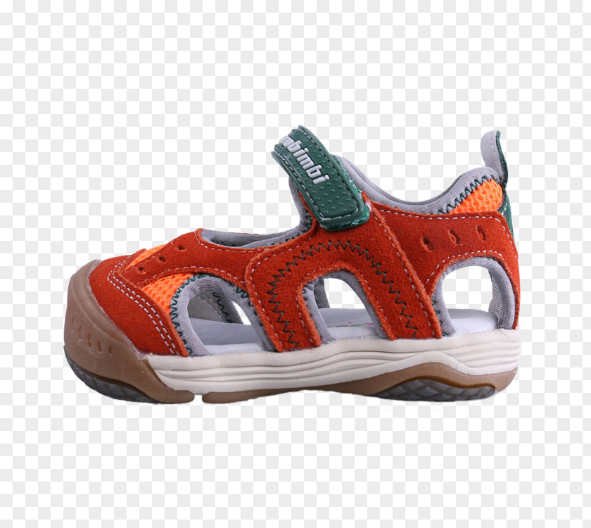 European Baby Child Leather Sandals Kick Function Europe Baotou Sandal Shoe PNG