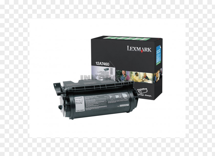 Printer Paper Toner Cartridge Lexmark PNG