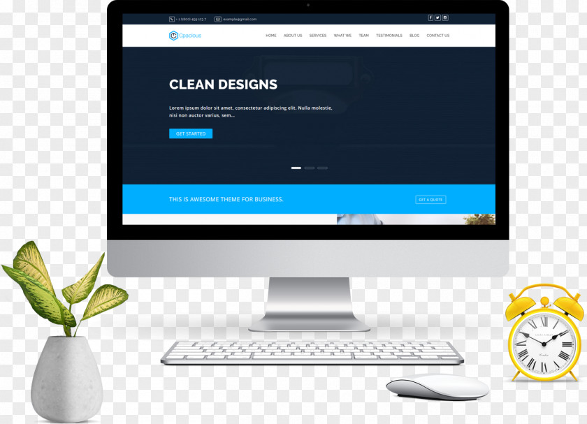 Muckup Desktop Wallpaper Web Development Responsive Design PNG