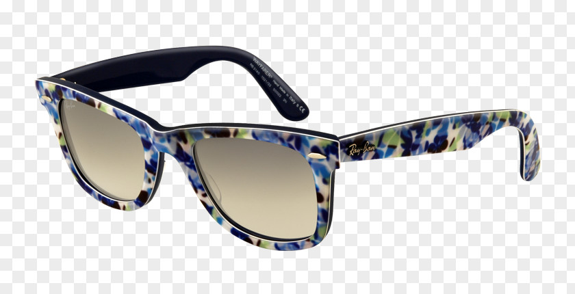 Powder Blue Gradient Ray-Ban Wayfarer Sunglasses Original Classic PNG