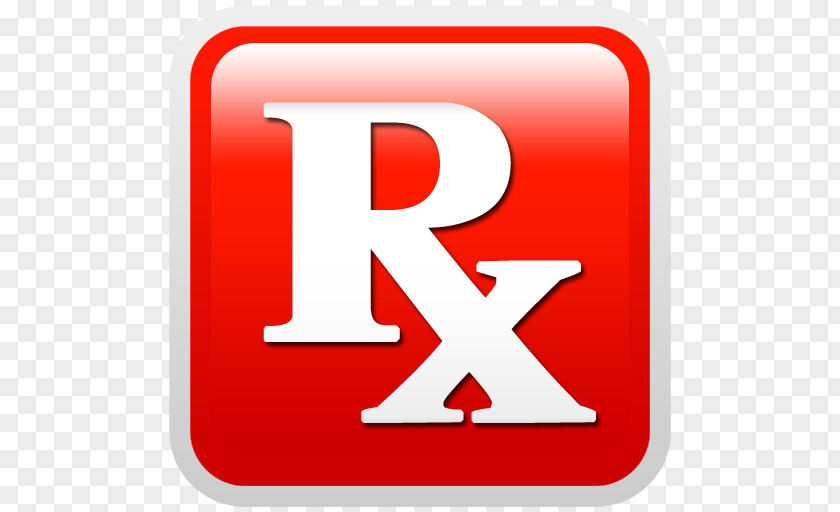 RX Cliparts Medical Prescription Pharmacy Pharmaceutical Drug Red Clip Art PNG