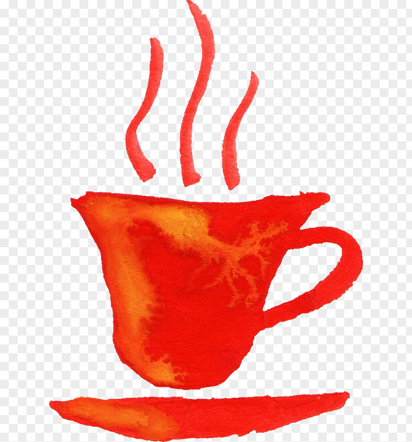 Tea Watercolor Coffee Cup Bean Clip Art PNG