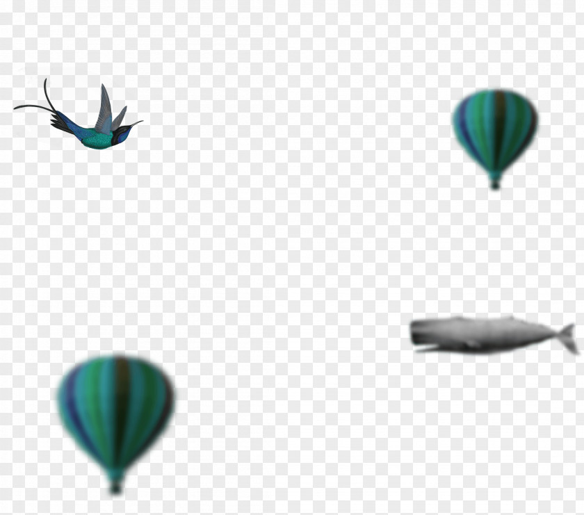 Leaf Hot Air Balloon Desktop Wallpaper PNG