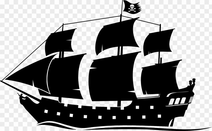 Pirate Silhouette Cliparts Ship Black Pearl Boat Piracy Clip Art PNG