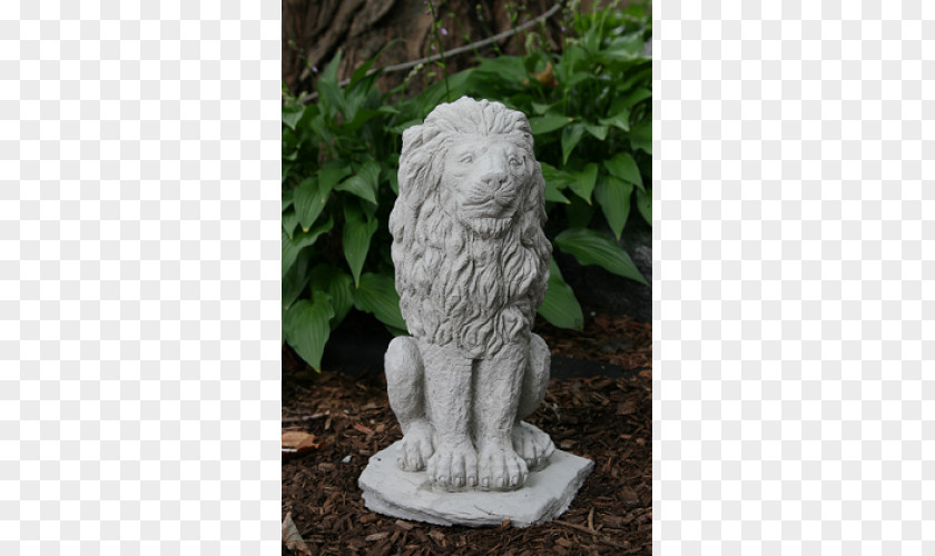 Stone Lion Statue Sculpture Carving Figurine Cast PNG