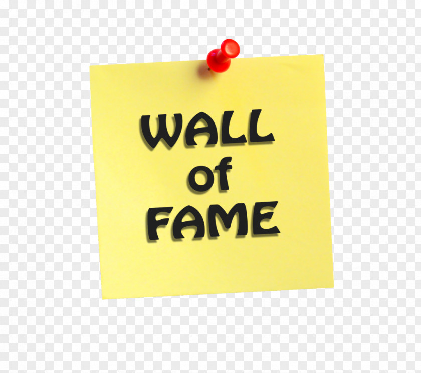 Wall Of Fame Post-it Note Logo Brand Rectangle Font PNG