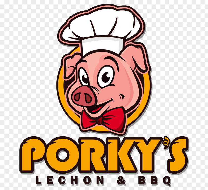 Barbecue Porky's Lechon Restaurant Domestic Pig PNG