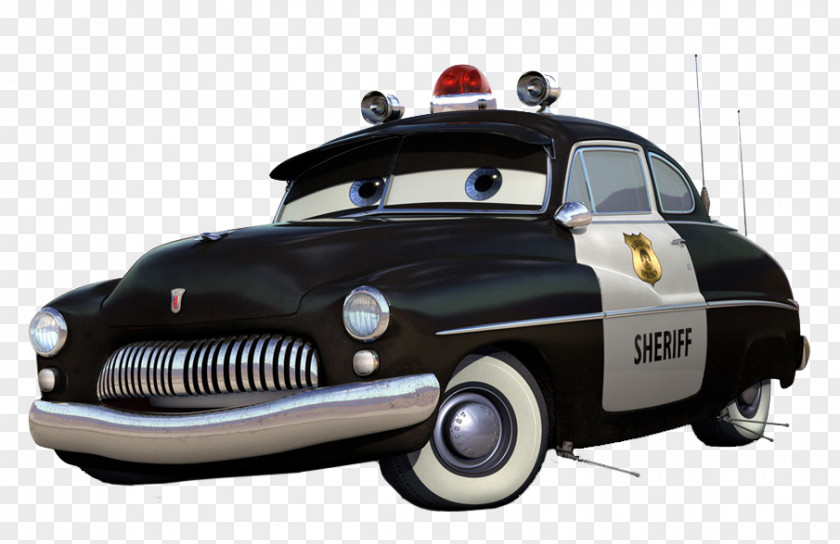 Creative Cartoon Black Police Car Cars 2 Mater Lightning McQueen Doc Hudson PNG