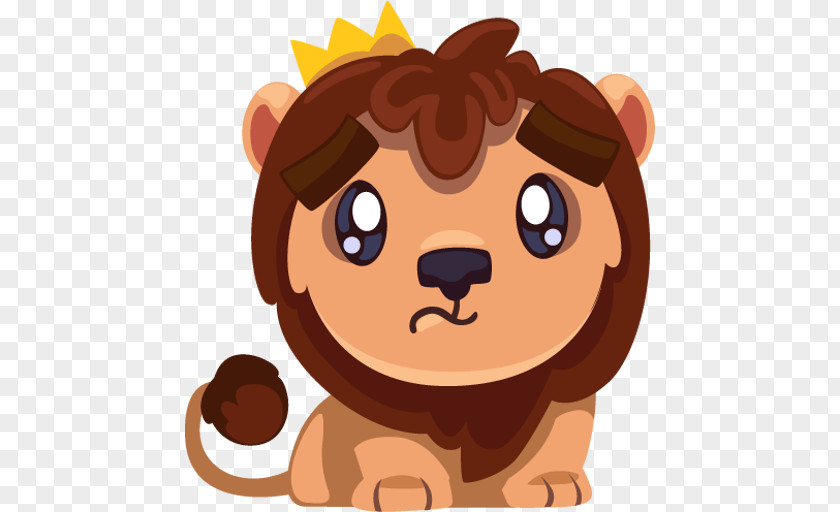 Lion Sticker Telegram VKontakte Clip Art PNG