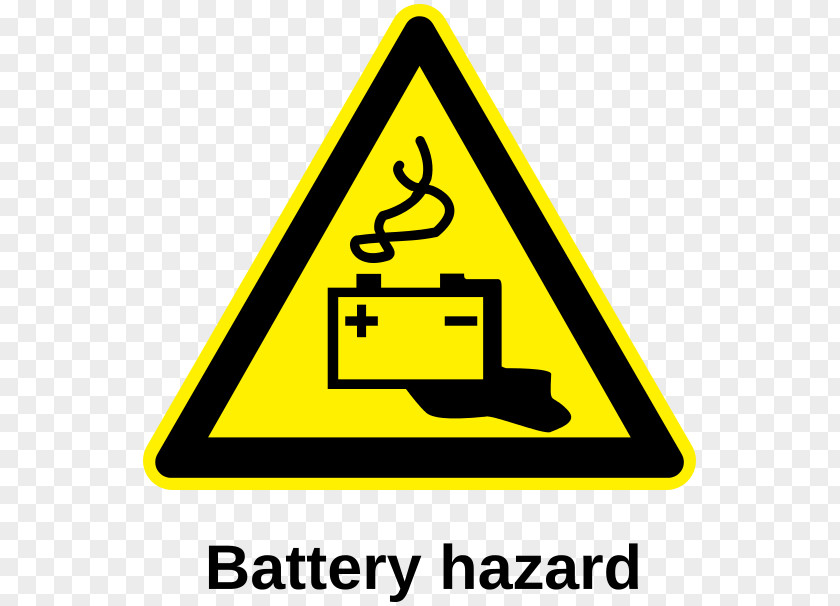 Symbol Battery Charger Warning Sign Hazard ISO 7010 PNG