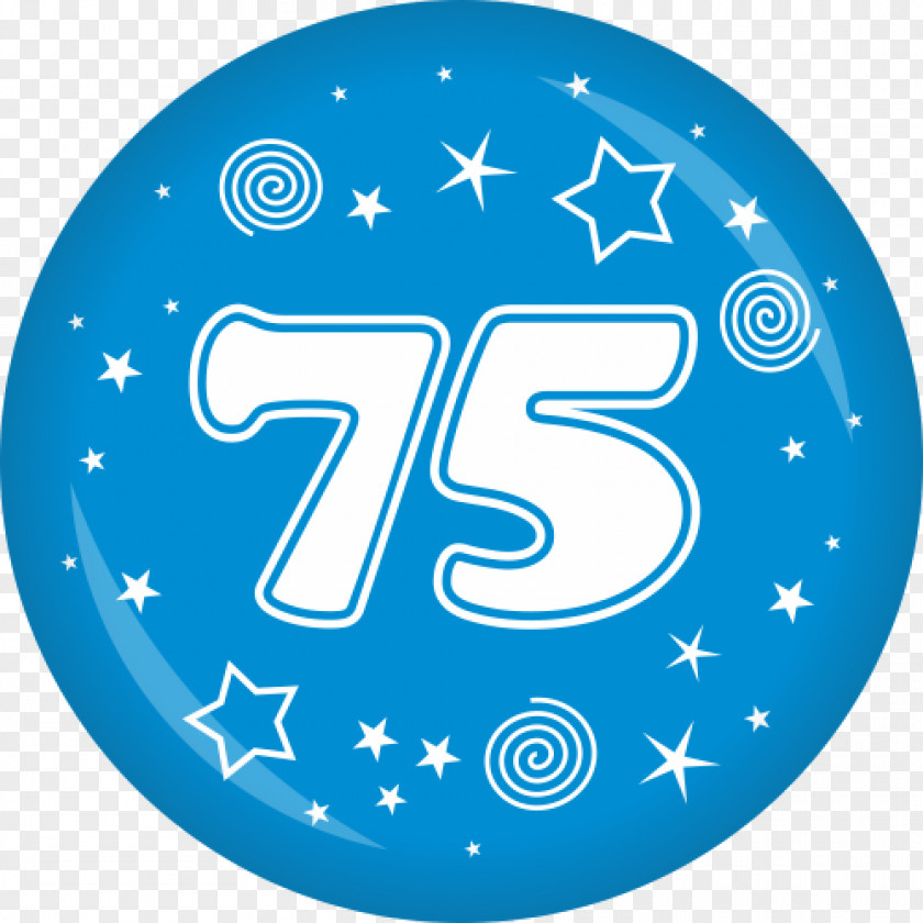 75% Number Blue Symbol Clip Art PNG