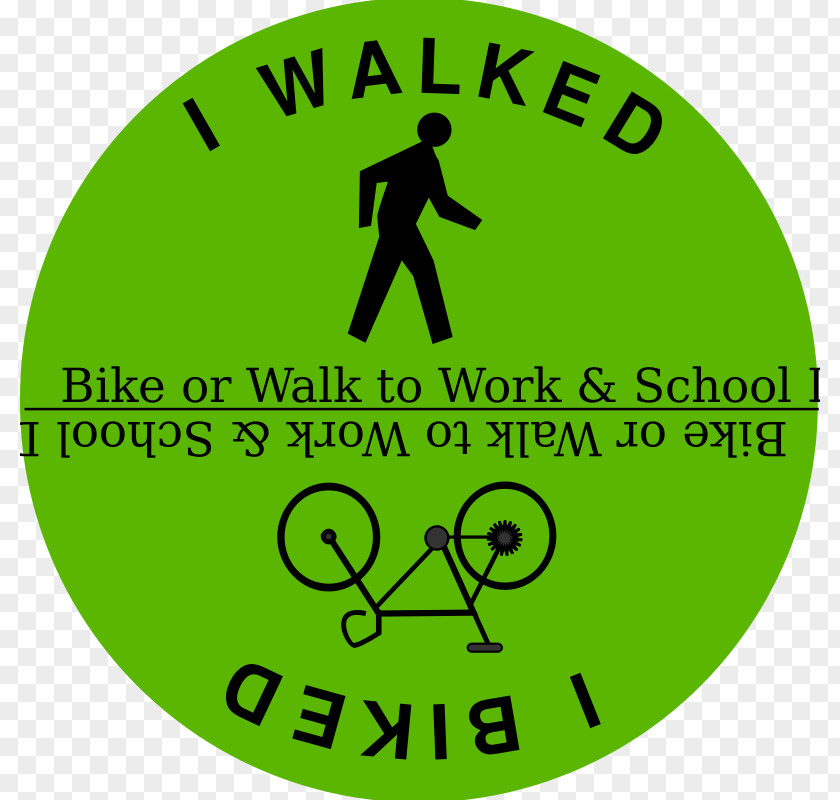 School Work Walk To Day Walking Safely Bike-to-Work Clip Art PNG