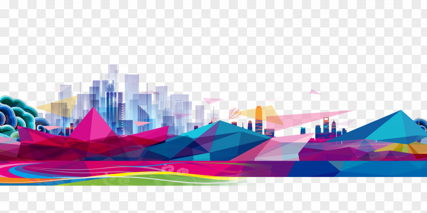 COLORFUL Building Wallpaper PNG